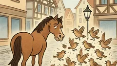 Witz: Ein Pferd steht auf der Straße…