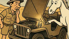 Witz: Forscher bleibt in der Wüste liegen